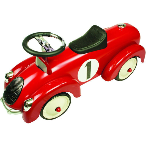 Johnco Red Vintage Coupe Metal Speedster Ride On Kids Car FS892R