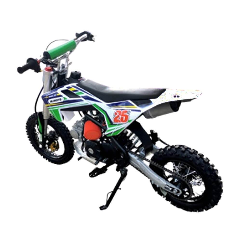 MJM MJM 70cc Petrol Powered 4-Stroke Semi-Auto Kids Dirt Bike - Green MJM-70DB-GRE