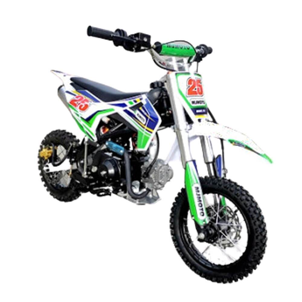 MJM MJM 70cc Petrol Powered 4-Stroke Semi-Auto Kids Dirt Bike - Green MJM-70DB-GRE