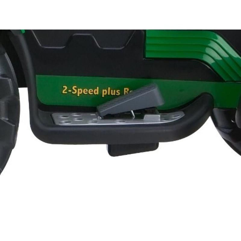 John Deere John Deere Ground Loader 12v Kids Ride On Digger With Scoop & Trailer IGOR0071