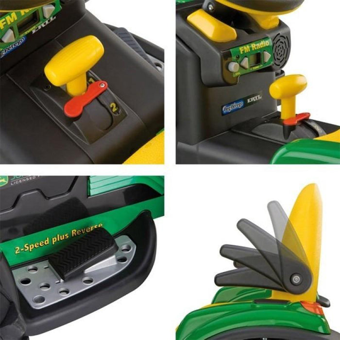 John Deere John Deere Ground Loader 12v Kids Ride On Tractor Digger With Scoop IGOR0069