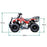 Motoworks Motoworks 49cc Petrol Powered 2-Stroke Farm Kids Quad Bike - Pink MOT-49ATV-FA-PIN