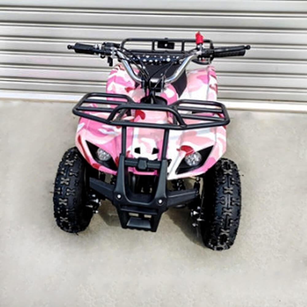 pink buggy atv front view