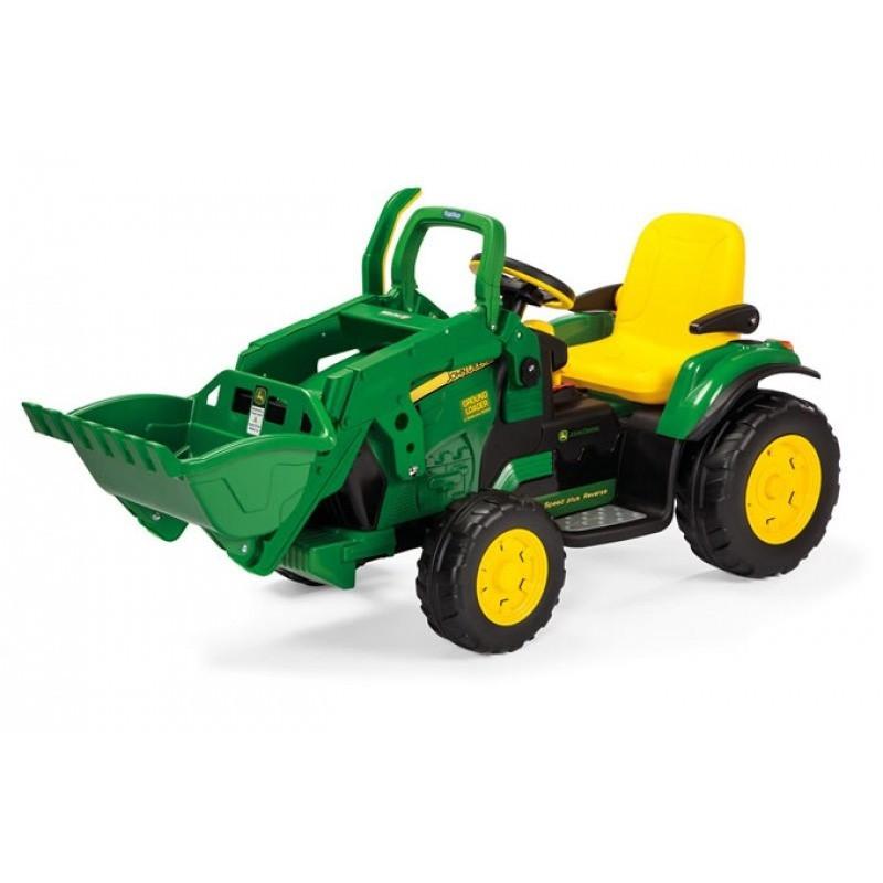 John Deere John Deere Ground Loader 12v Kids Ride On Tractor Digger With Scoop IGOR0069