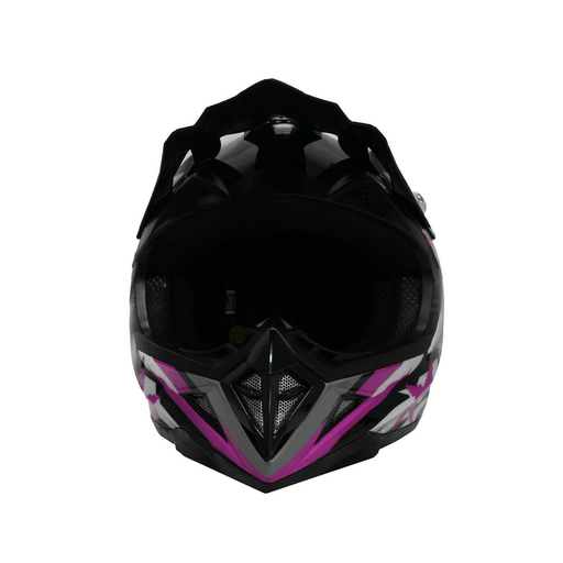 TDRMOTO TRDMOTO Kids Full-Face Motorbike/ATV Helmet - Pink TP440BLK